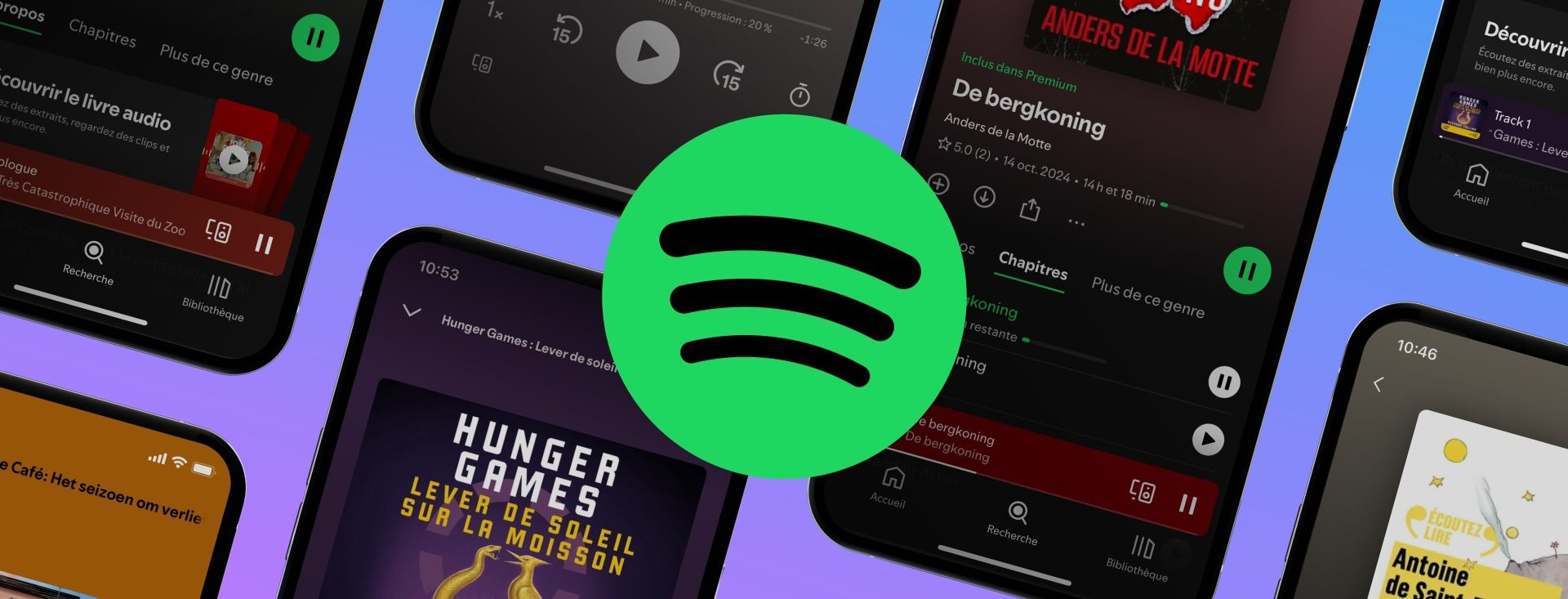 Spotify Invierte $1M para Expandir Audiolibros en Francés y Neerlandés