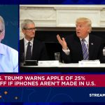Arancel Apple: Trump amenaza con un 25% si no fabrican en EE.UU.