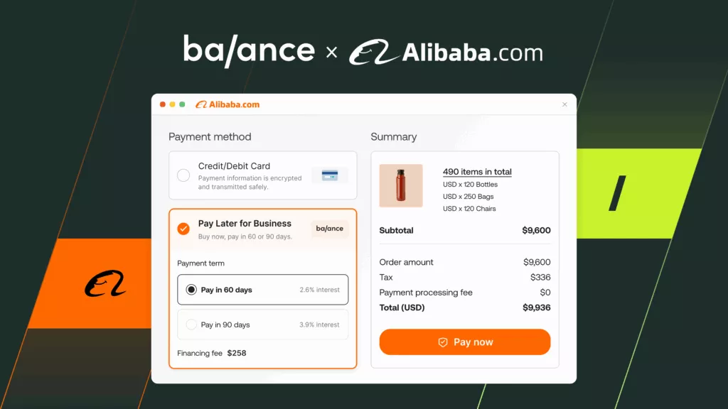 Alibaba y Balance impulsan la flexibilidad financiera con "Pay Later for Business"