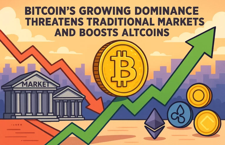 Dominancia de Bitcoin amenazaría el auge de los Altcoins