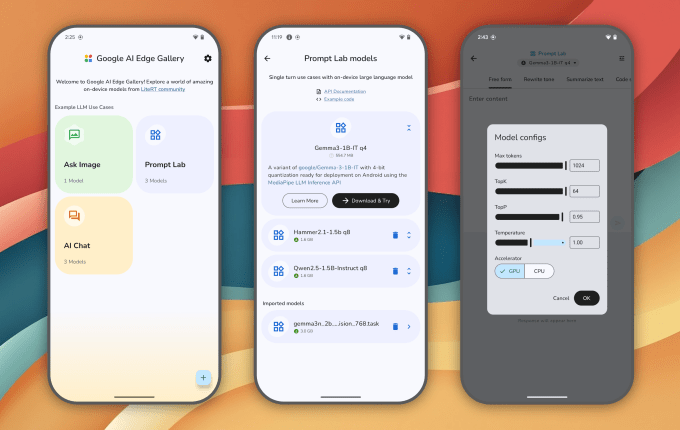 Google AI Edge: Nueva app para correr IA sin conexión
