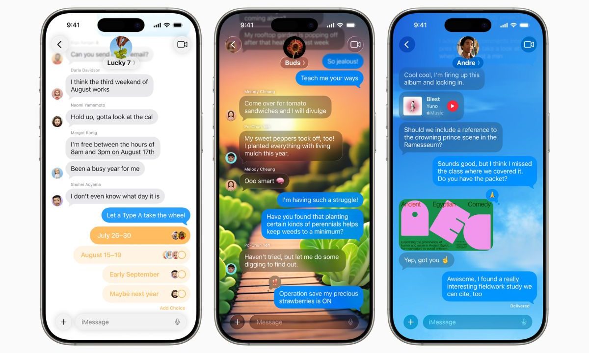 Apple integra encuestas en Mensajes con iOS 26