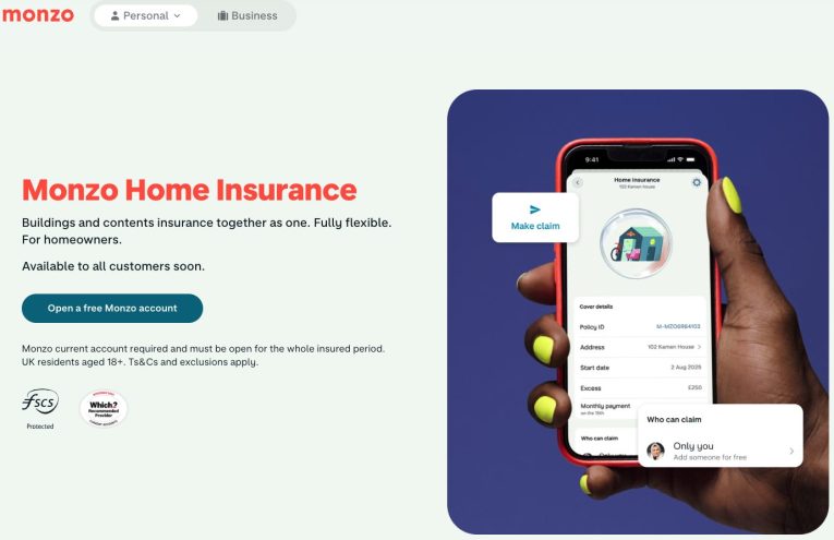 Monzo Home Insurance: Flexibilidad y Simplicidad en tu Hogar