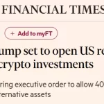 Orden de Trump podría incluir Bitcoin en planes de jubilación estadounidense