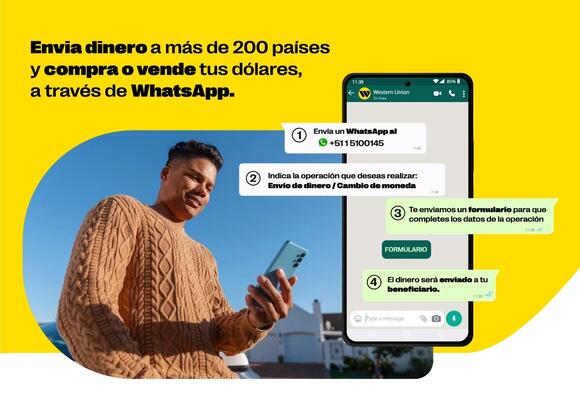 Western Union y WhatsApp Simplifican Remesas en Perú sin Comisiones