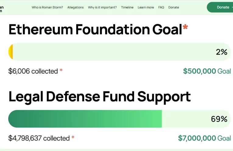 Ethereum Apoya Defensa Legal de Desarrollador Roman Storm