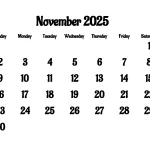Calendario de Noviembre 2025: Fechas y Días Clave