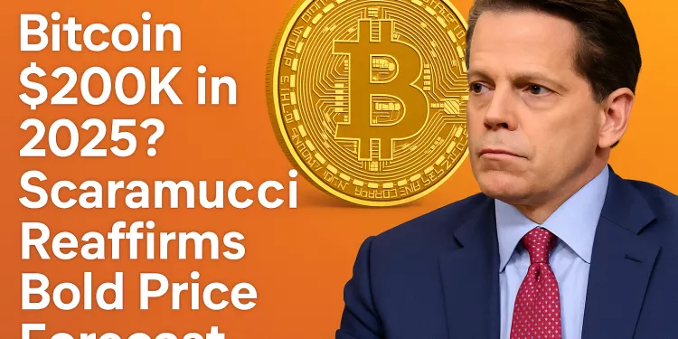 Scaramucci: Bitcoin podría caer 40% antes de alcanzar medio millón