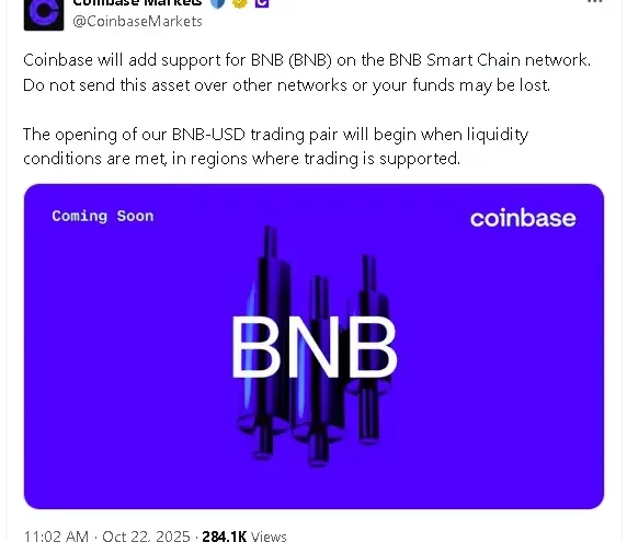 BNB Listado en Robinhood y Coinbase: Un Hito en EE.UU.