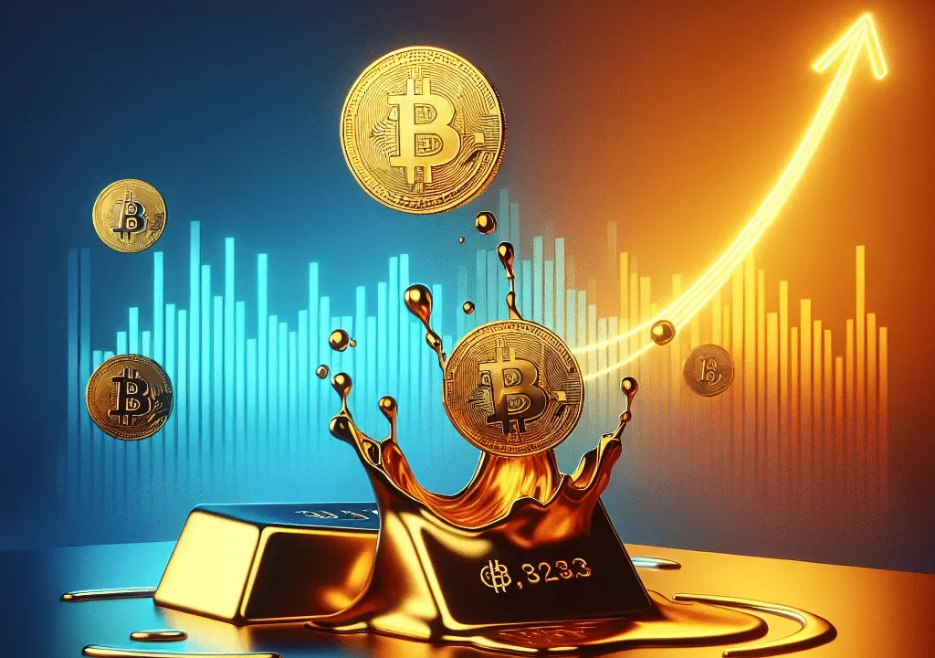 Bitcoin Resistencia: Oro cae un 10% y Bitcoin plantea un cambio en activos refugio