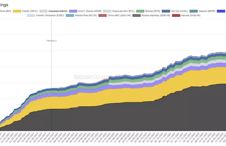 El ETF de Bitcoin de BlackRock supera los 800,000 BTC, liderando la adopción institucional