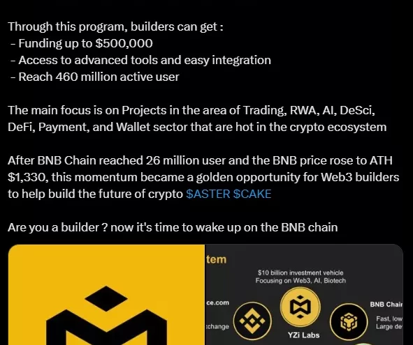 Fondo BNB: YZi Labs impulsa el desarrollo con $1,000 millones