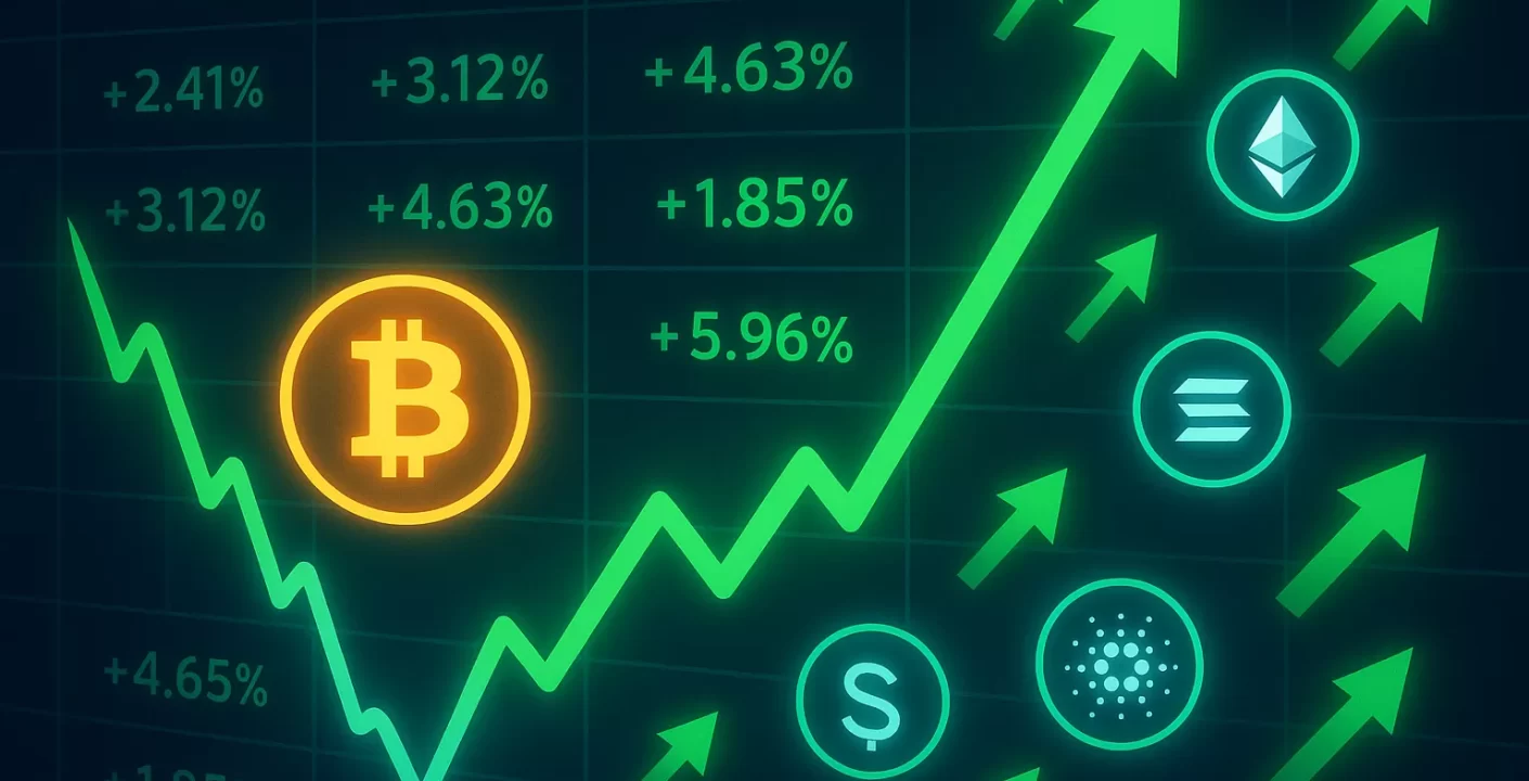 Bitcoin Rebota 4 % en Medio de Caída de Mercados