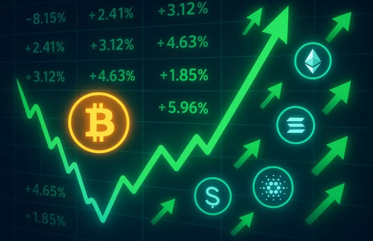 Bitcoin Rebota 4 % en Medio de Caída de Mercados