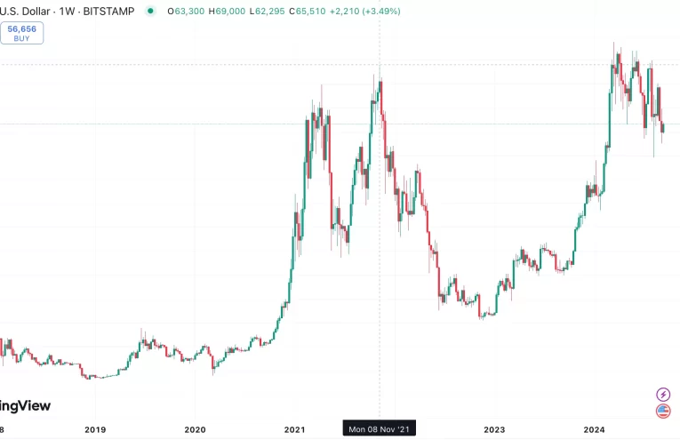 Bitcoin caída: Alarma por descenso a 72,000 dólares