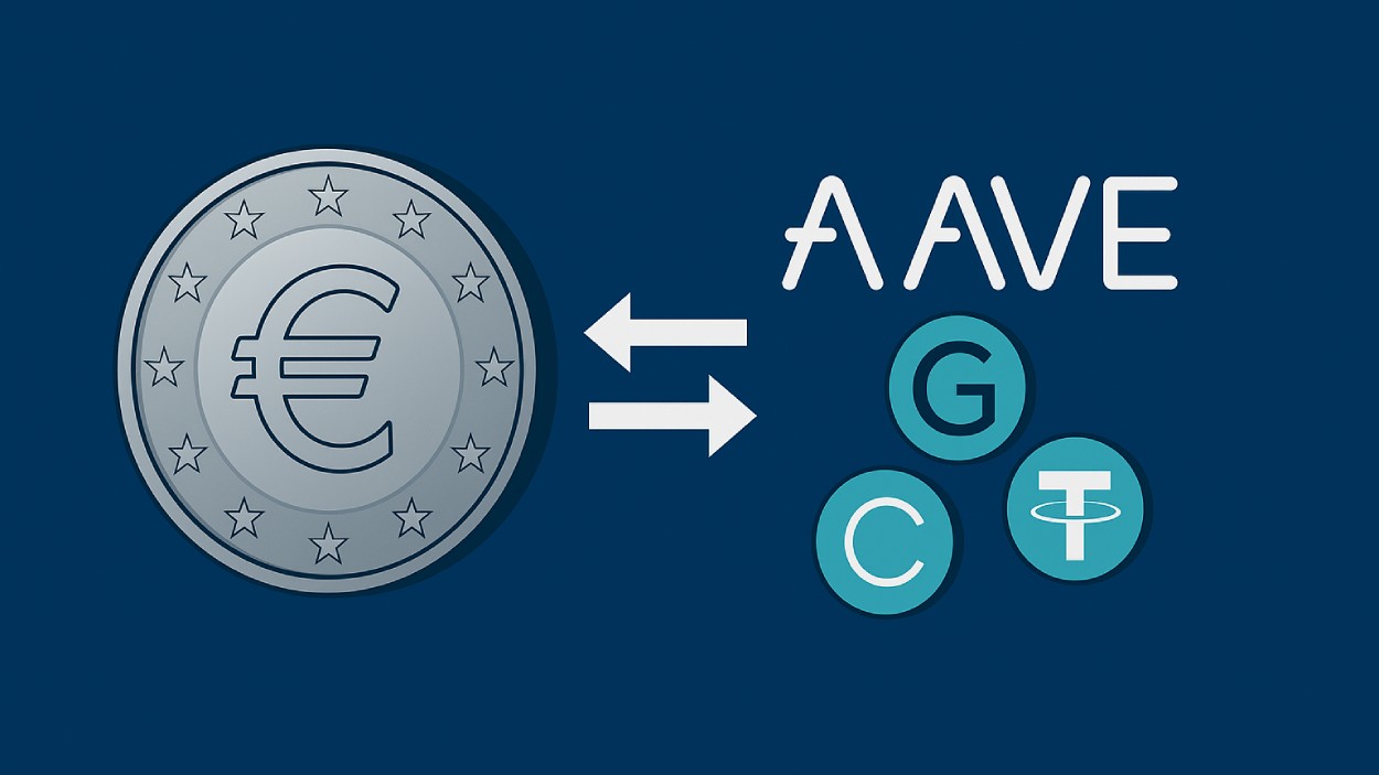 Aave Lanza Conversiones Gratis de Euros a Stablecoins en Europa