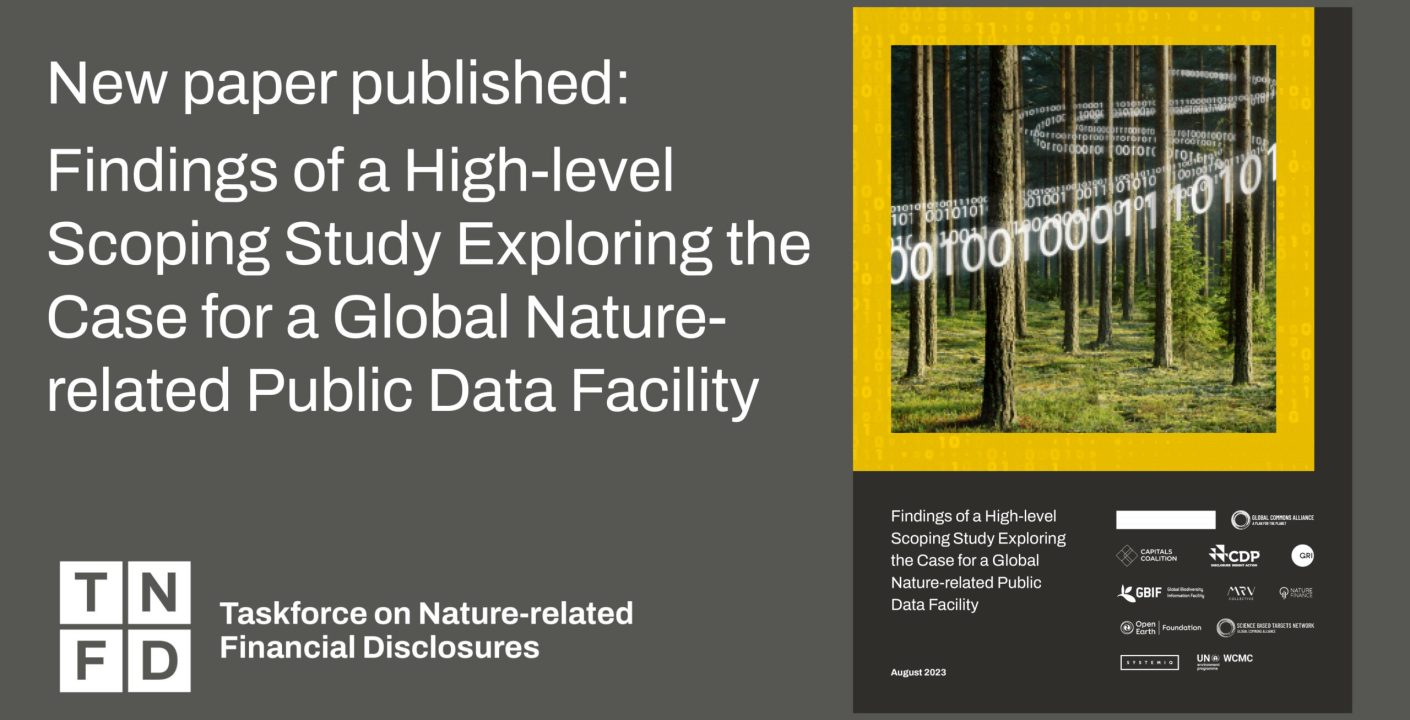TNFD Lanza Guía Innovadora para Datos sobre el Estado de la Naturaleza