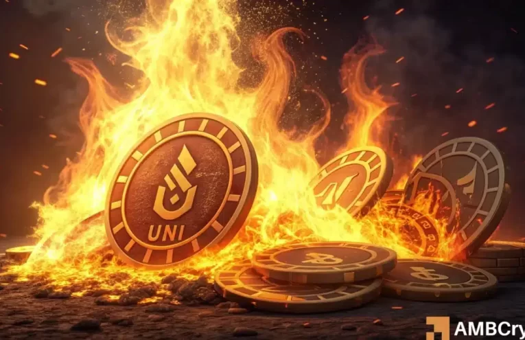Quema UNI: Uniswap quema 100 millones de tokens, pero el mercado reacciona negativamente