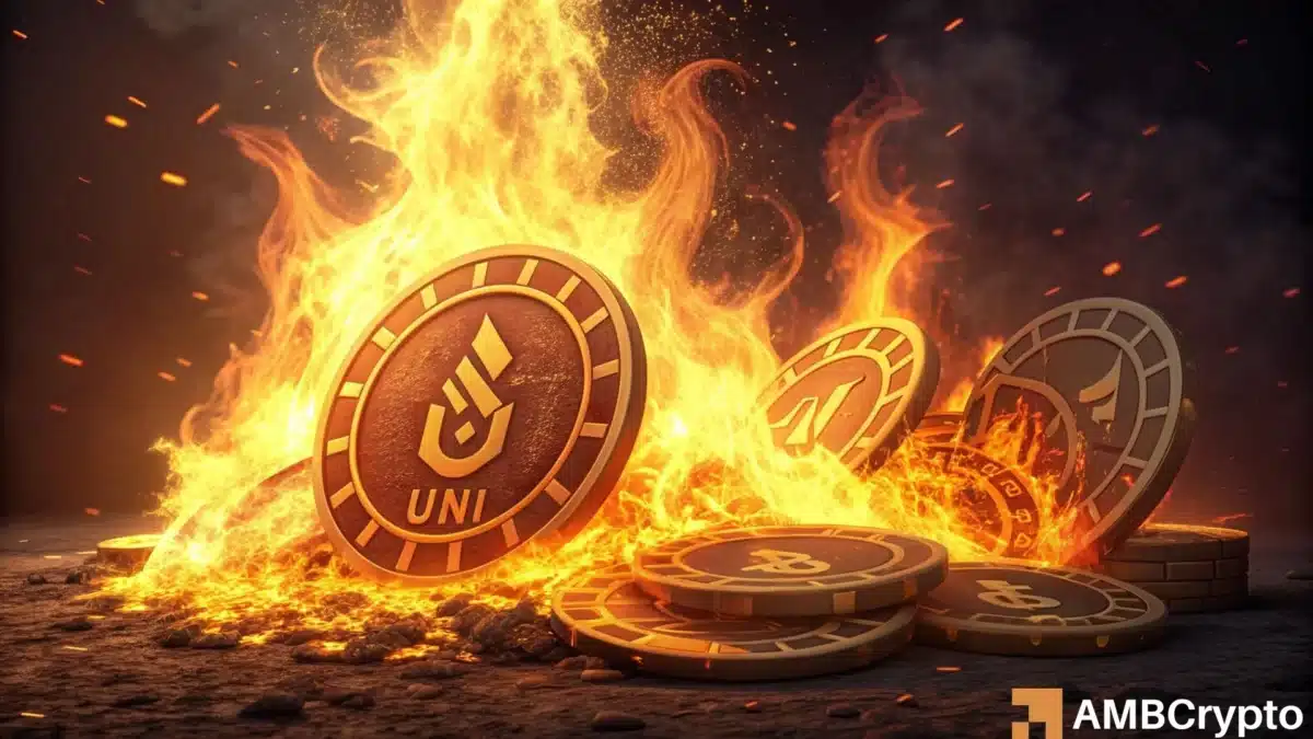 Quema UNI: Uniswap quema 100 millones de tokens, pero el mercado reacciona negativamente