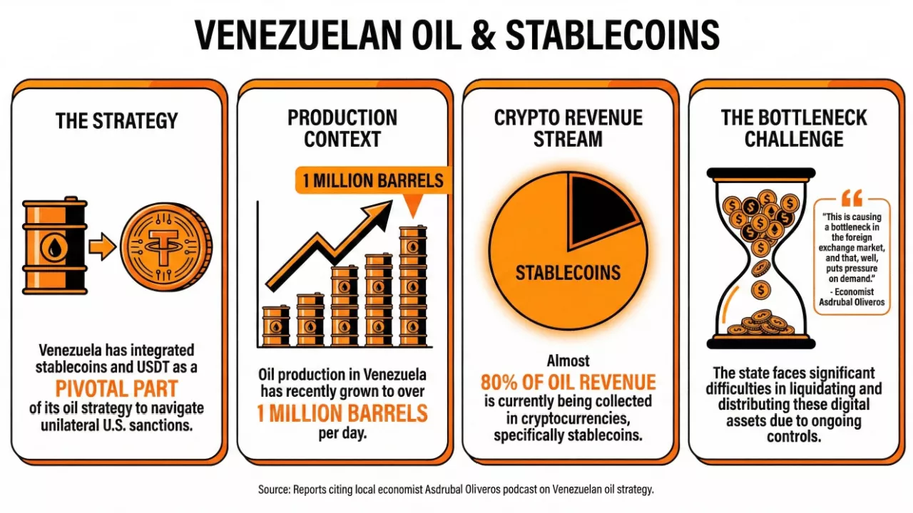 Venezuela Canaliza Ingresos Petroleros con USDT en Medio de Sanciones