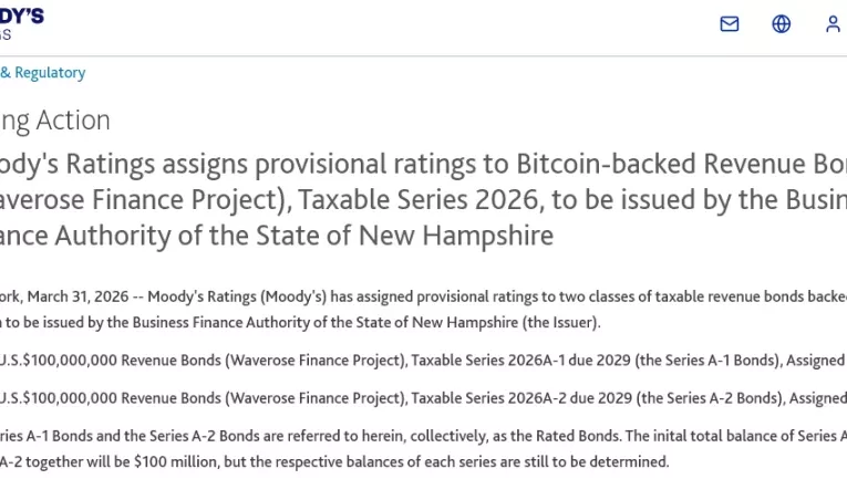 Moody's califica bonos Bitcoin: Un paso hacia la adopción institucional